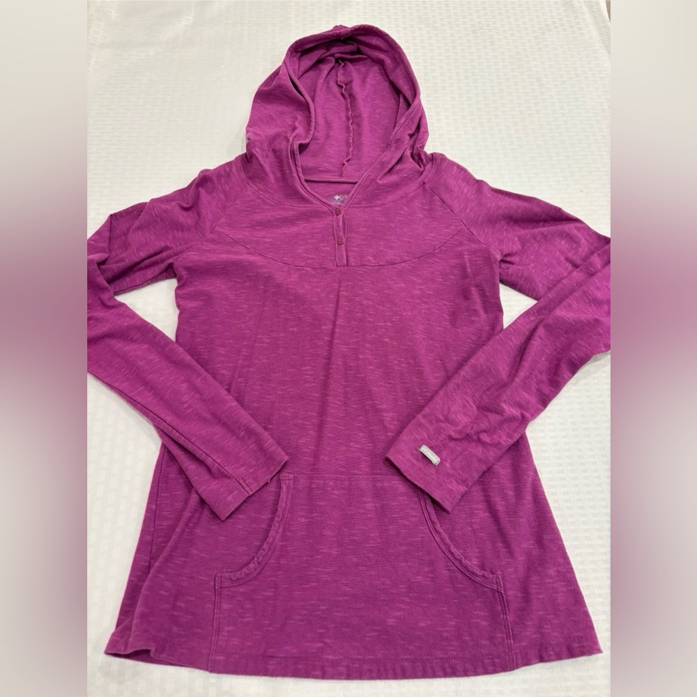 Lightweight women’s hoodie, purple, Columbia size M